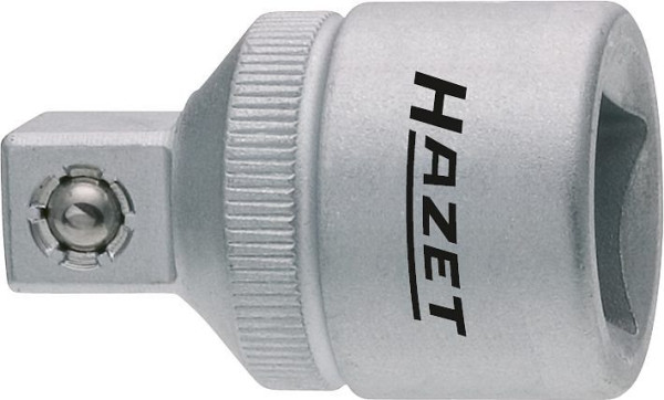 Hazet verloopstuk, hol vierkant 12,5 mm (1/2 inch), massief vierkant 10 mm (3/8 inch), standaard: DIN 3123, ISO 3316, 958-2