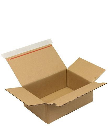 TransPak automatische vouwdoos, 1-wandig, met SK-sluiting, 230 x 160 x 80 mm, formaat A5, kwaliteit 1.20B, verpakking: 20 stuks, 299445