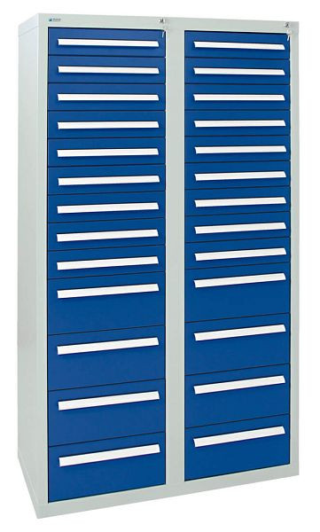 stumpf ladekast serie T-100 / 35-4, RAL 7035/5010, 26 laden (18x100, 8x200mm), 8154874
