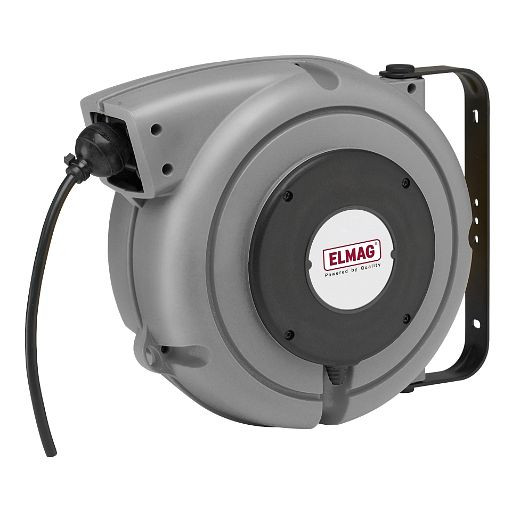 ELMAG Automatische kabel-/luchthaspels ZECA 'TWIN REEL', 7410 CT, 7 meter, 4x1,0 mm² + 4x6 mm, IP 42, 44311