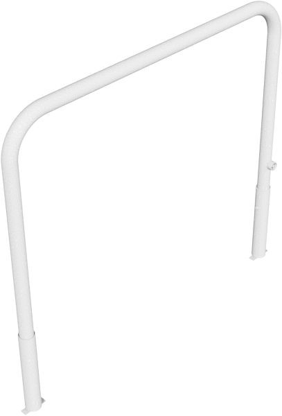 Schakedeflectorbalk Ø 60mm afneembaar en draaibaar met driehoekslot zonder kniebeugel, thermisch verzinkt, totale breedte: 1500 mm, 465_15F