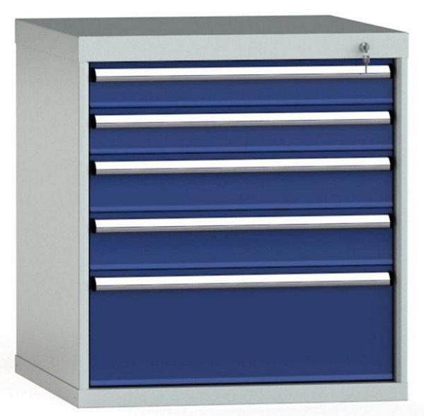 KLW ladekast 800 x 725 x 750 mm H x B x D, inbouwmaten: 700 mm, indeling: 36x36 stuks, SGB0800-05EP-001