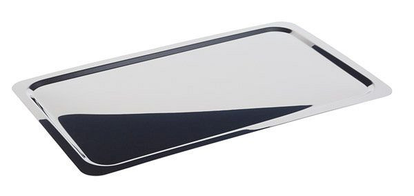 APS GN 1/1 dienblad -PROFI-LINE-, 53 x 32,5 cm, hoogte: 1 cm, RVS 18/10 gepolijst, glad, smalle rand, materiaaldikte 0,8 mm, 11110
