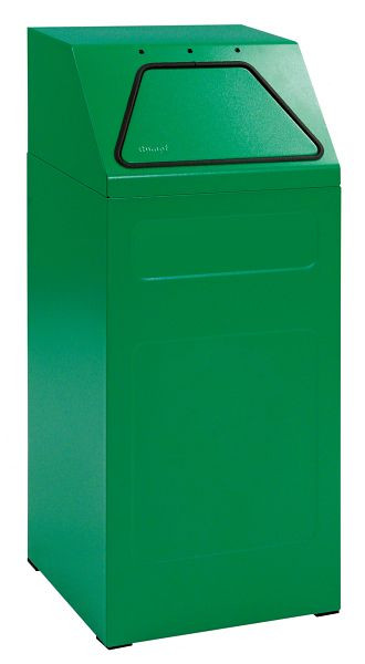 Stumpf afvalscheiding 65, RAL 6024/6024, verzinkte binnenbak, 65 liter, 5401006