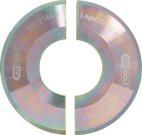 KS Tools halve schalenset, 2 stuks (goud), 150.2144-1