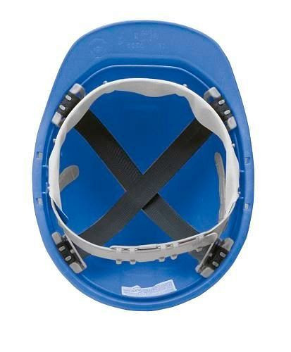 Schuberth bouwveiligheidshelm met 4-puntsgordel, volgens DIN-EN 397, blauw, 116-355