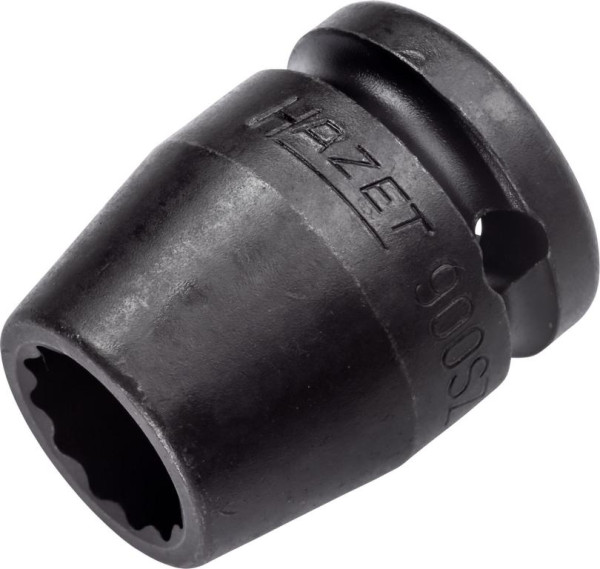 Hazet impact, machine schroevendraaierdop, dubbele zeskant, hol vierkant 12,5 mm, 15 mm, 900SZ-15