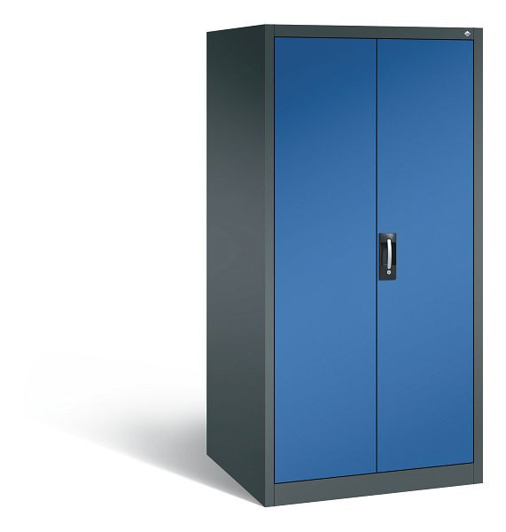 C+P gereedschapskast Acurado, H1950xW930xD800mm, kleur: antracietgrijs / gentiaanblauw, verzonken handgreep, 8924-00 S10205