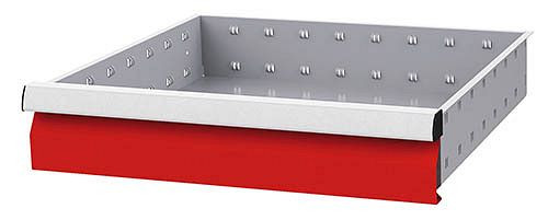 Bedrunka + Hirth lade, incl. Rails, R 18-16, paneelhoogte 75 mm, draagvermogen 50 kg, afmetingen in mm (BxDxH): 450 x 400 x 75, 60.046.075VA
