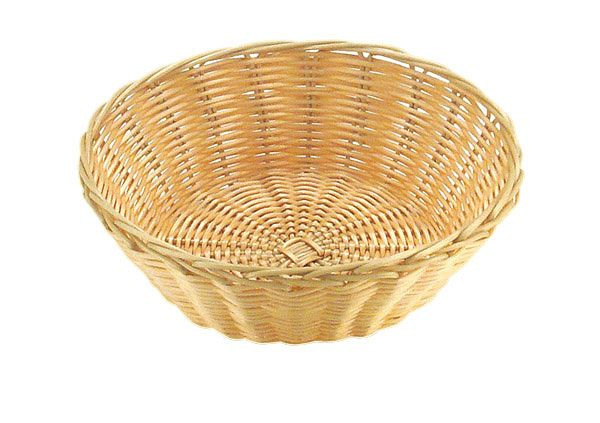 APS brood- en fruitmand, rond, Ø 25 cm, hoogte: 7 cm, polypropyleen, lichtbeige, -BASIC-, 30285