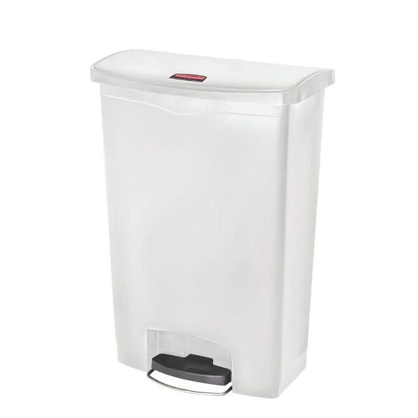 Rubbermaid Slim Jim voorste pedaalemmer wit 90L, CW594