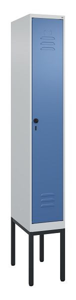 C+P luierkluis Classic PLUS met middenwand, frame, 2120x300x500mm, 7035/5023, veiligheidsdraaigrendel, 0800307-10F S10005