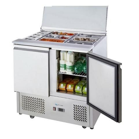 gel-o-mat Saladette, Modell ESL3800GR mit 2 Türen, 57SKT.2GL