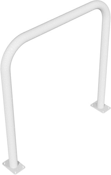 Schake buisbeugel van stalen buis Ø 60 x 2,5 mm zonder dwarsbalk voor plugbevestiging, totale breedte: 1000 mm, totale hoogte: 1000 mm, thermisch verzinkt, 465_52