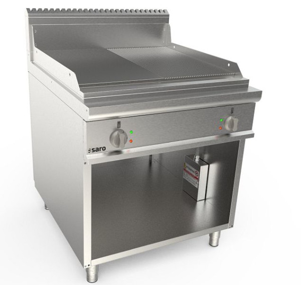 Saro elektrische bakplaat 800mm brede standaard 1/2+1/2 LQ, 423-8745