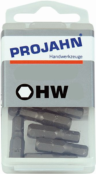 Projahn 1/4" bit lengte 25 mm binnenzeskant 5,5 mm pak van 10, 2699-10