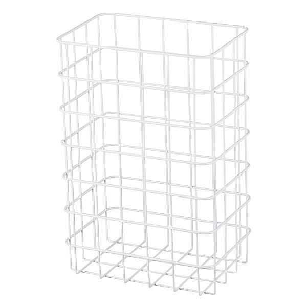 Air Wolf afvalbak met 25 liter inhoud, Omicron II serie, H x B x D: 450 x 300 x 200 mm, wit staal, 35-762