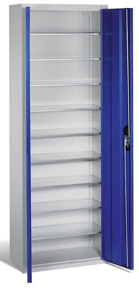 Bedrunka + Hirth kast met open front opbergbakken, 9x legplank, afmetingen in mm (BxDxH): 700 x 300 x 1980, 04.113.20