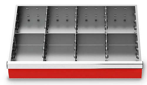 Bedrunka + Hirth lade-inzet T500 R 24-16, voor frontpaneel hoogte 150 mm, 7-delig, versie 2, 168-137-150