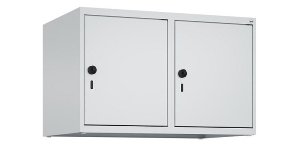 C+P kastopzet Classic PLUS, bovenkast, 7035/7035, veiligheidsdraaisluiting, 500x800x500mm, 2 vakken, 080090-22 S10009