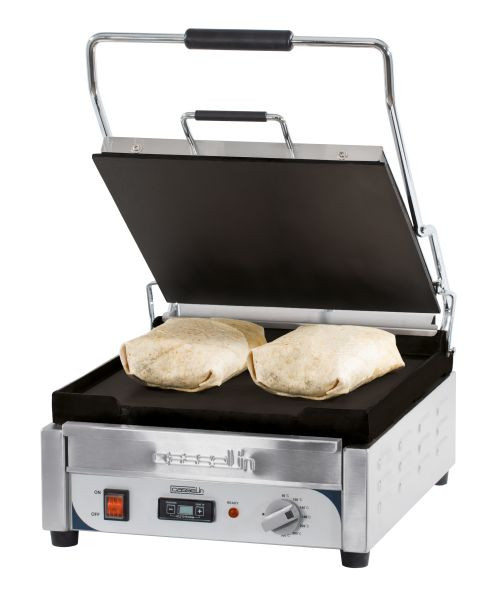 Casselin Panini Grill XL Premium Compact - Glad / Glad - Met timer, CGPLLXLPT