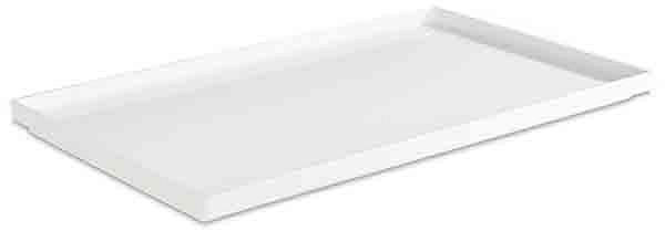APS GN 1/1 dienblad -ASIA PLUS-, 53 x 32,5 cm, hoogte: 3 cm, melamine, binnenkant: wit, glanzend, buitenkant: wit, mat, 15449
