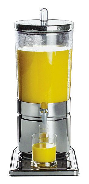 APS sapdispenser -TOP FRESH-, 23 x 35 cm, hoogte: 52 cm, RVS 18/8, SAN, 1 ijspak in de bodem, 1 ijspak in het deksel, 10700