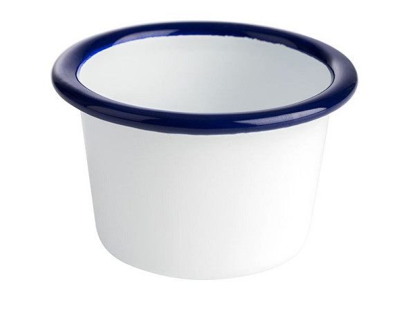 APS kom -ENAMELWARE-, Ø 7 cm, hoogte: 4,5 cm, 0,08 liter, geëmailleerd plaatstaal, binnen: wit, buiten: wit, 40645