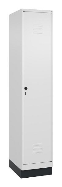 C+P Umkleidespind Classic PLUS, Sockel, 1950x400x500mm, 9016/9016, Drehriegel, 080020-12 S10014