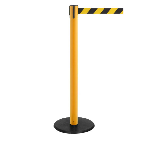 Stein HGS HGS personengeleidingssysteem -P-Line Famous Safety-, geel, zwart/geel diagonaal (gearceerd), met riemeindstuk (standaard), riemlengte: 2,3 m, 15155-0202