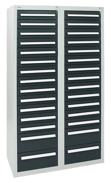stumpf ladekast serie T-100 / 35-4, RAL 7035/7016, 30 laden (26x100, 4x200mm), 8154771