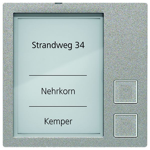 TCS belknopmodule serie AMI met 2 belknoppen, zilver, AMI10912-0010
