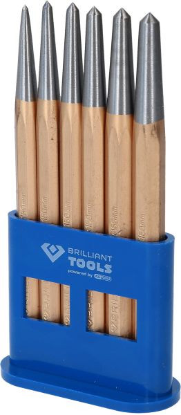 Brilliant Tools centerponsset, 6-delig, BT085080