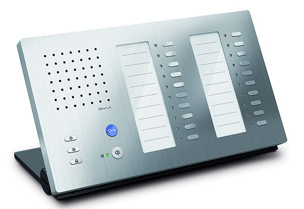 TCS audio binnenstation voor handsfree bellen Carus ADAPTO serie +20 knoppen, tafelmodel zilver, CAI1210-0150