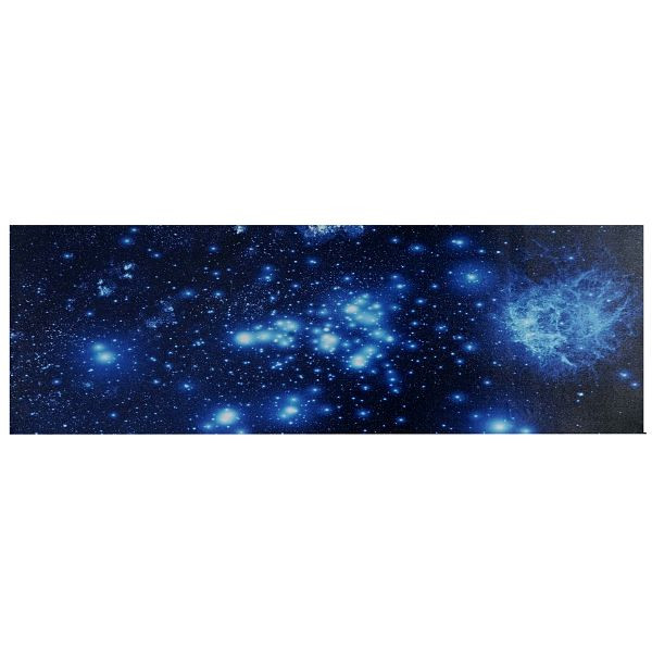 Mendler LED foto, canvas foto licht foto muurschildering, timer, 120x40cm sterrenhemel, 36626