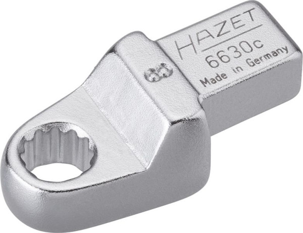 Hazet ringsleutel, inzetvierkant 9 x 12 mm, uitwendig dubbel zeskant trekprofiel, 8 mm, 6630C-8
