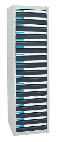 stumpf ladekast serie ESTA, RAL 7035/7016, 17 laden (17x100 mm), 7605171
