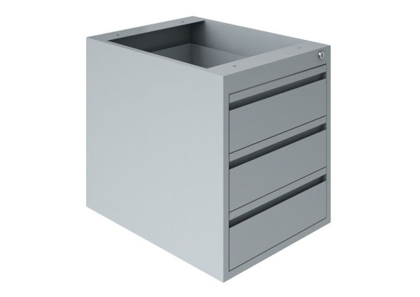 SOFAME lade-ophangblokken, 3 laden H150 mm, lichtgrijs RAL 7035, W010090098GC