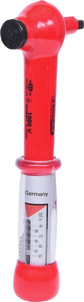 KS Tools 1/4" mini-momentsleutel met beschermende isolatie en omschakelbare ratelkop, 2-12Nm, 117.1400