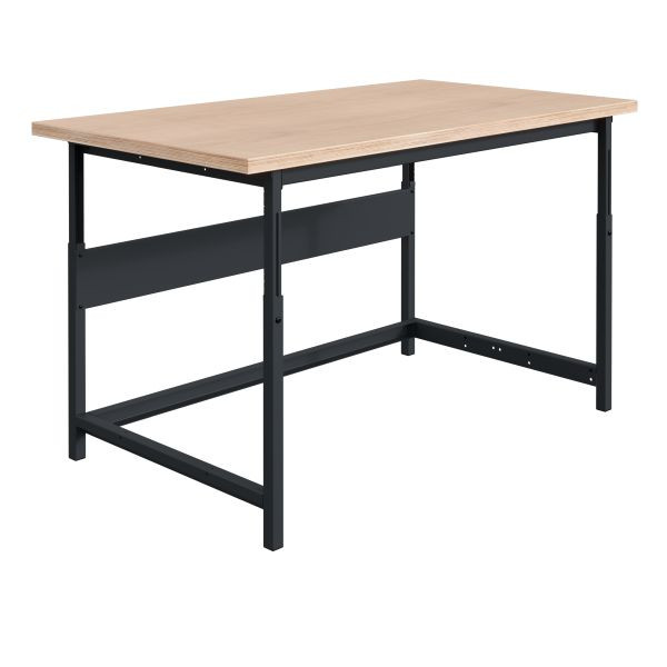 SOFAME PACKLOG paktafel, mechanisch in hoogte verstelbaar, 1200 x 750 x 780 tot 1060 mm, multiplex werkblad 40 mm, antracietgrijs RAL 7016, W010020510GA