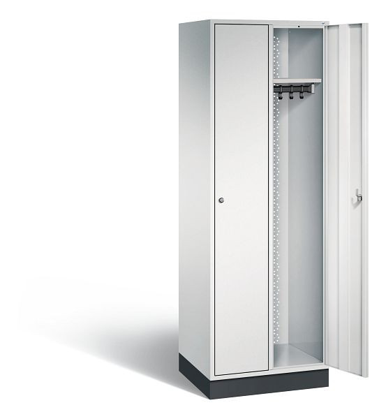 C+P locker Intro, H1950xB620xD490mm, kleur: lichtgrijs, 8170-201 S10004