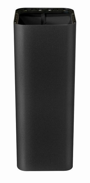 Design afvalbak PURE ESSENTIAL Zwart, B 300 x D 300 x H 800 mm, 392003