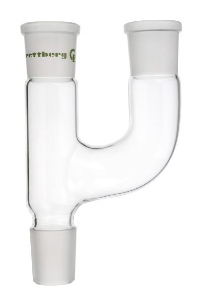 Rettberg tweehals opzetstuk, kern NS 29/32, 2x huls NS 29/32, met parallelle halzen, borosilicaatglas 3.3, 134060529