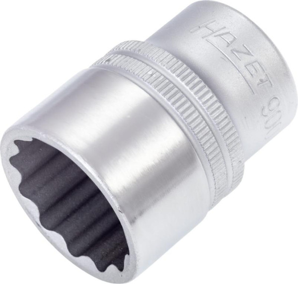 Hazet dopsleutelinzet, dubbel zeskant, hol vierkant 12,5 mm (1/2 inch), uitwendig dubbel zeskant tractieprofiel, 23 mm, 900Z-23
