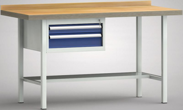 KLW standaard werkbank - 1500 x 700 x 840 mm L x D x H, WS102N-1500M40-E7020