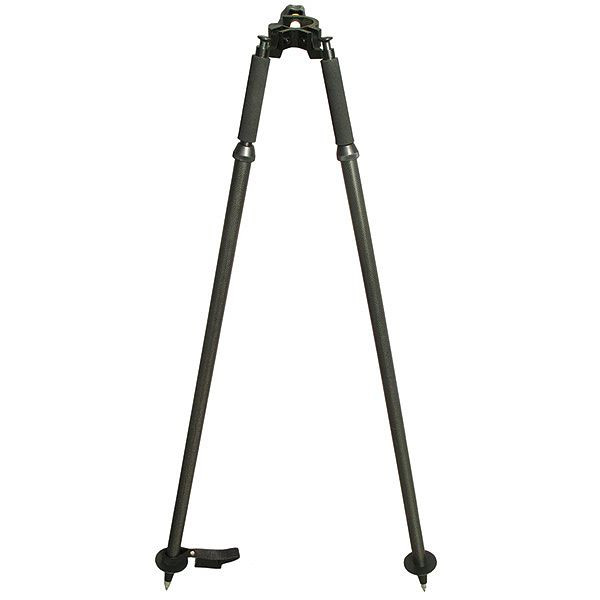 proNIVO bipod van carbon, 108 - 182 cm, met drukknopklem, zwart, 206-4361