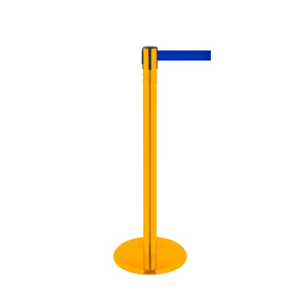Stein HGS HGS personengeleidingssysteem -P-Line 360-, metaal, geel gecoat, blauw, met veiligheidsslot (zelfontgrendelend), riemlengte: 4 m, 40018-0203