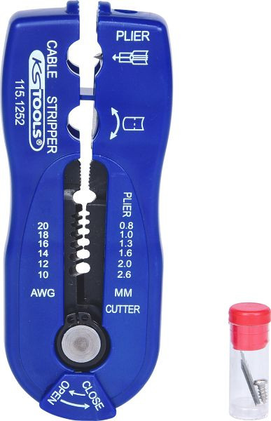 KS Tools multifunctioneel stripgereedschap, 0,8-2,6 mm, 115.1252