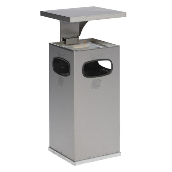 Stein HGS HGS combi-asbak -Cubo Rufio- 38 liter met dak en asbak, 16113