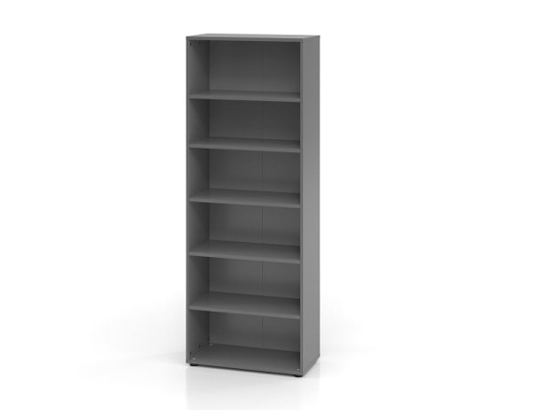 Hammerbacher plank 968RE, 6 OH, romp: grafiet, 80 x 40 x 215,4 cm (BxDxH), V968RE/G